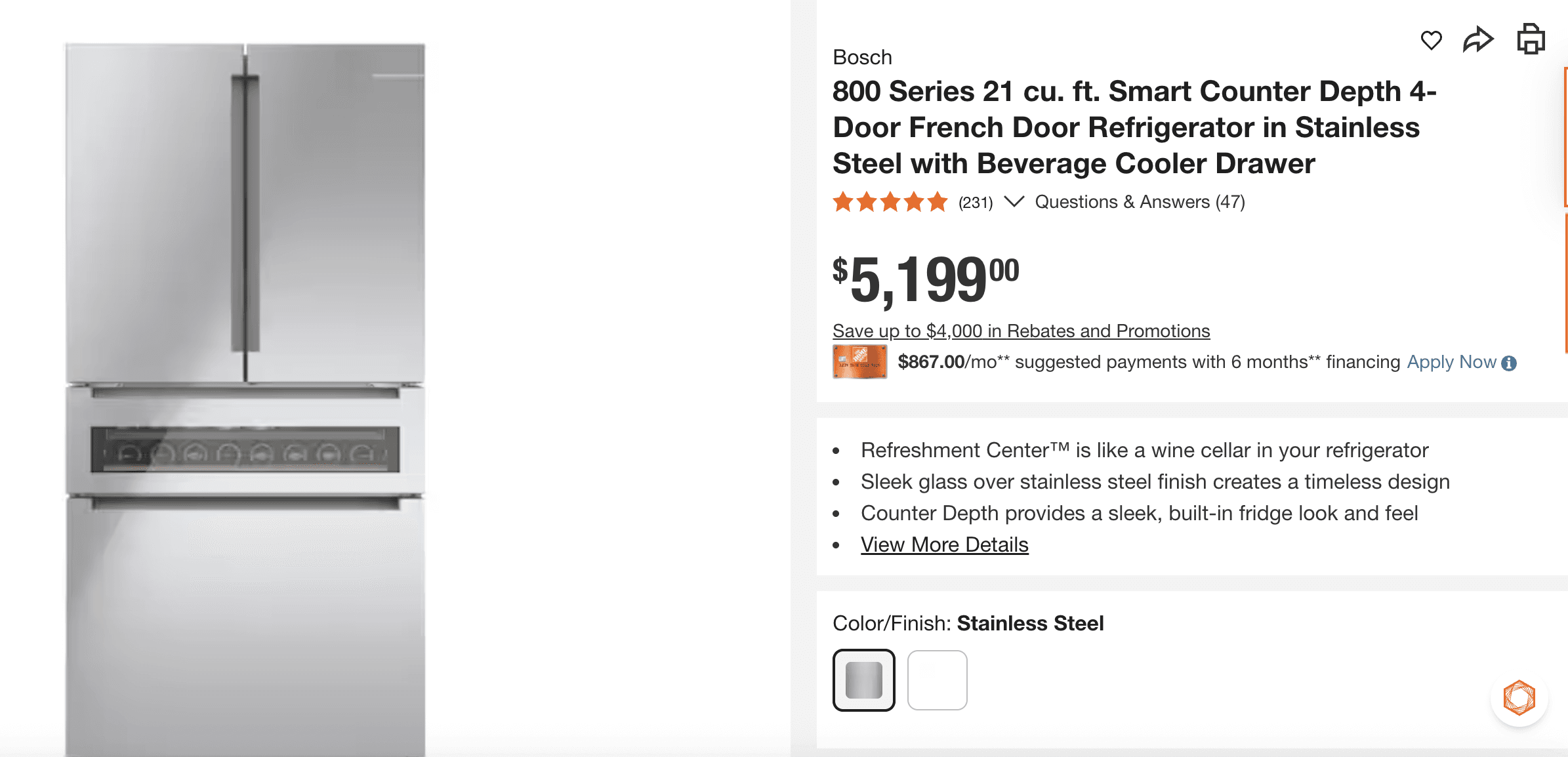 Bosch French Door Refrigerators